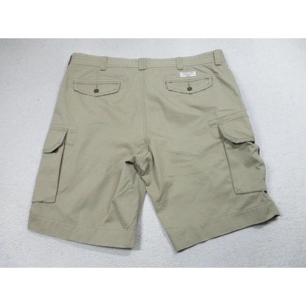 Polo Ralph Lauren Shorts‎ Mens 42 Khaki Classic Polo Chino Cargo Casual Cotton